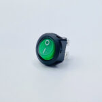 25lbgs0101 interruttore rotondo luminoso verde unipolare on-off