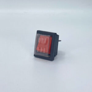 ON-OFF, 16A RECTANGULAR SWITCH RED, BIPOLAR,