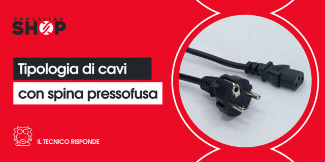 Tipologia di cavo con spina pressofusa
